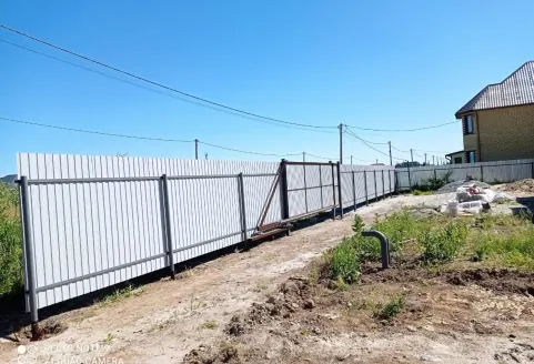 Установка откатных ворот 4000х2000